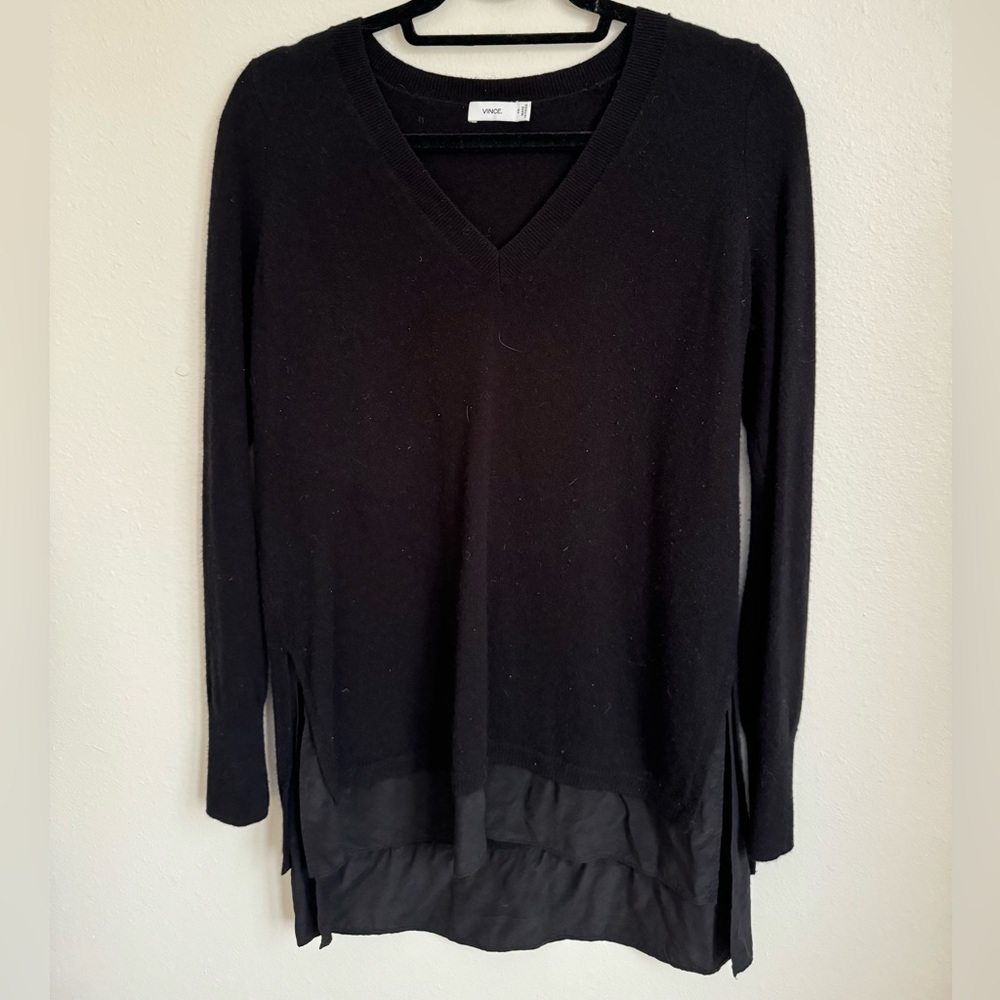 Vince sweater with silk detailing